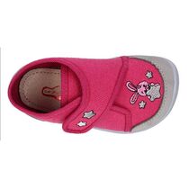 BAREFOOT Detské papuče ružové zajko