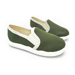 Detské papuče, školské prezuvky zelené