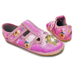 BAREFOOT Dievčenské ružové papuče, prezuvky