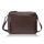 Hnedá dámska kožená crossbody kabelka do mesta Paolo Peruzzi AY-22-BRS