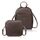 Hnedá dámska darčeková sada Paolo Peruzzi kožený batoh a malá crossbody kabelka