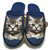 Pohodlné papuče mačka modré