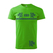 Pánske športové tričko zelené vzor Čičmany