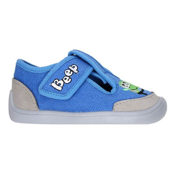 BAREFOOT Detské papuče prezuvky modré