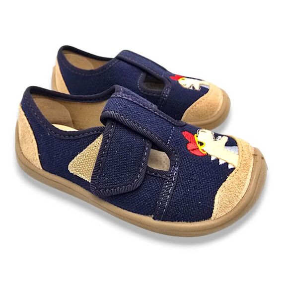 BAREFOOT detské papuče modré