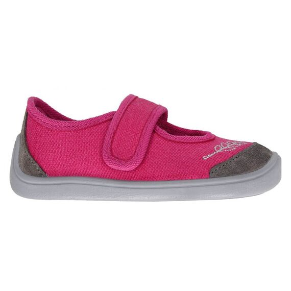 Detské papuče barefoot ružovo sivéDetské papuče barefoot ružovo sivé