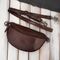 Dámska hnedá kožená ľadvinka Paolo Peruzzi SL-05-BR crossbody