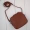 Koňaková malá dámska kožená crossbody kabelka Paolo Peruzzi AY-24-CG