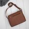 Koňaková dámska kožená crossbody kabelka do mesta Paolo Peruzzi AY-22-CGS