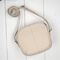 Malá béžová dámska kožená crossbody kabelka Paolo Peruzzi AY-25-BG