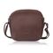 Hnedá malá dámska kožená crossbody kabelka Paolo Peruzzi AY-25-BR