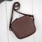 Hnedá malá dámska kožená crossbody kabelka Paolo Peruzzi AY-25-BR