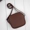 Hnedá malá dámska kožená crossbody kabelka Paolo Peruzzi AY-25-BR