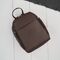 Hnedá dámska darčeková sada Paolo Peruzzi kožený batoh a malá crossbody kabelka