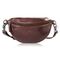 Dámska hnedá kožená ľadvinka Paolo Peruzzi SL-05-BR crossbody