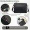 Elegantná čierna kožená kabelka Paolo Peruzzi AY-22-BLRG s kovaním z ružového zlata