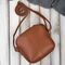 Koňaková dámska malá kožená crossbody kabelka Paolo Peruzzi AY-25-CG