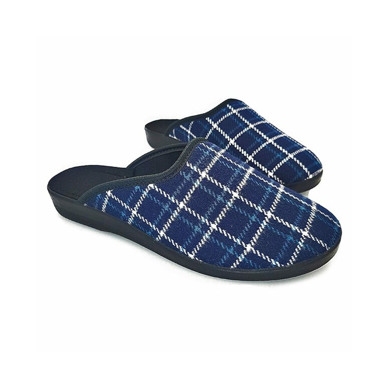 Pánske pohodlné textilné papuče modré